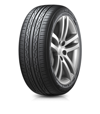 A tire with a sleek and modern design